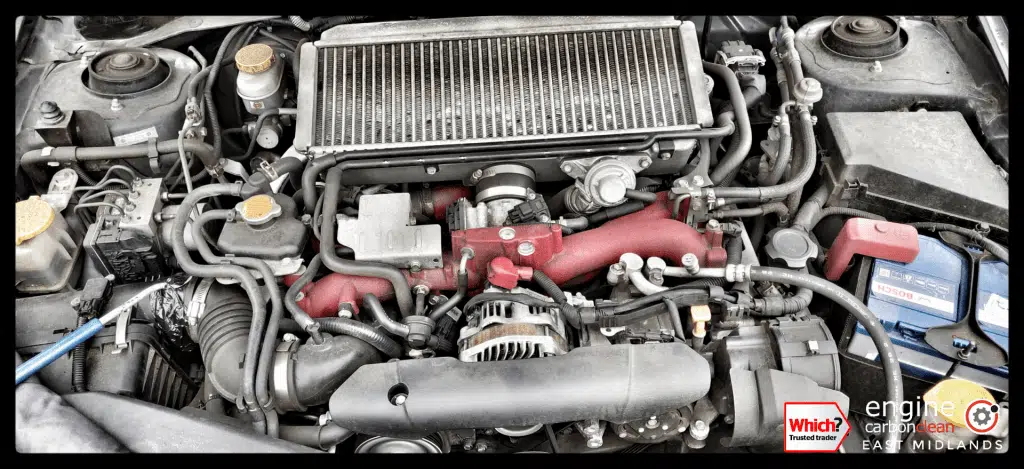 Diagnostic Consultation and Engine Carbon Clean on a Subaru WRX STI 330s (2009 - 45,709 miles)